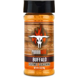 Buffalo Seasoning | All Natural, No Preservatives, No MSG added | Gourmet Buffalo Wings Rub for Chicken, Fries, Popcorn & More | Runnin’ Wild Foods, 5.1 ounces