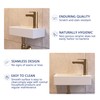 DeerValley DV-1V081RA Wall Mount Sink, Mini Rectangle Bathroom Sink, Small