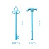 TYGFRT 22Pcs Ballpoint Pens, Key Shaped Gel Pens, Color Ink