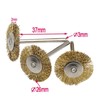 Acxico 9 Pcs Copper Wire Brushes Metal Brush Rust Removing