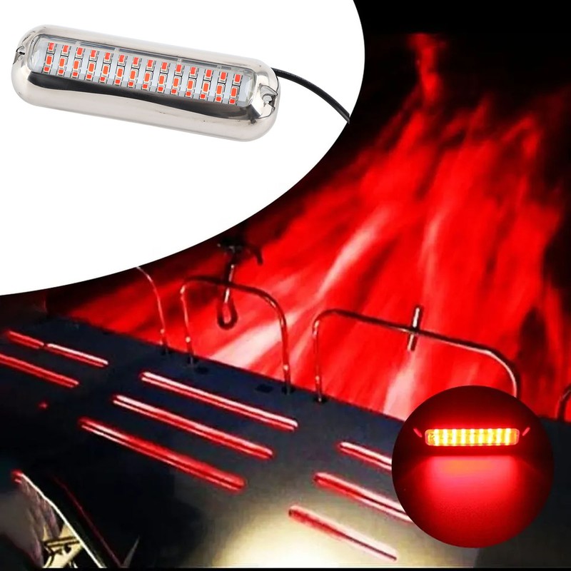 Underwater Boat Lights IP68 Waterproof 42 LED Beads 125° Wide