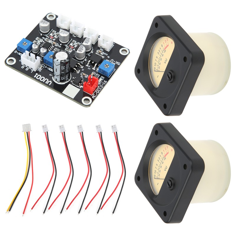 TS-DB45-Q 2Pcs Power Amplifier DB Meter Backlight Audio Level Tester
