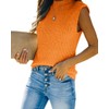 Elitechoice Women's Sleeveless Sweater Vest Summer Mock Neck Casual Pullover