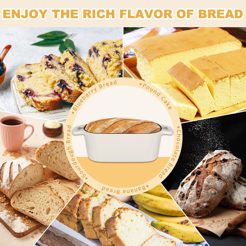 Oval Enameled Cast Iron Dutch Oven with Lid - 3.6QT