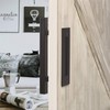 Sliding Barn Door Handle Flat Back Plate Double Sided Rectangular