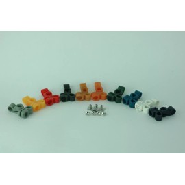 "BLACK" Old Face Mask Clips Suspension Football Helmet RK TK Schutt