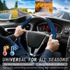 WOCOCN 2pcs Car Steering Wheel Cover,Anti-Skid Carbon Fiber Steering Wheel