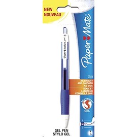 Paper Mate S0903160 Silkwriter Gelschreiber, mittlere Spitze, 0.7 mm, blau