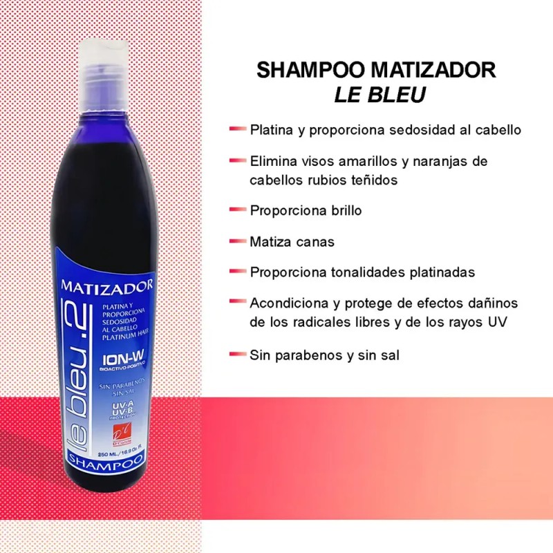 Shampoo Matizador Morado Para Canas Rubios Y Beige Sin Sal