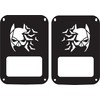 JeepTails Bat Face Tail lamp Light Covers Compatible with Jeep