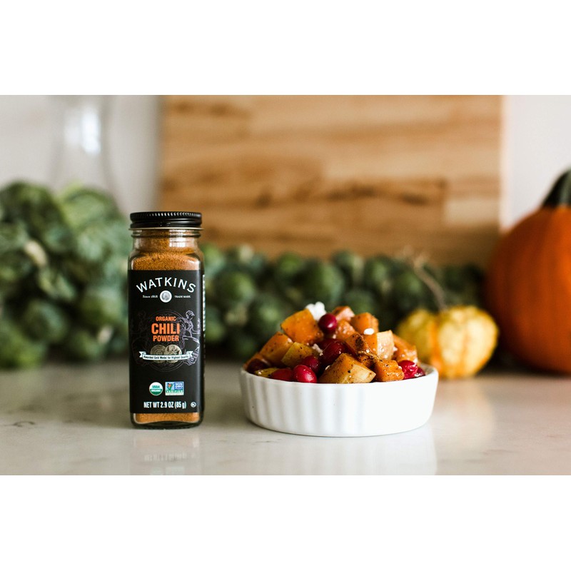 Watkins Gourmet Organic Spice Jar, Chili Powder, Non-GMO, Kosher, 85