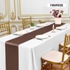 YMHPRIDE 6 Pack Table Runner Coffee Satin Table Runner, 12x72