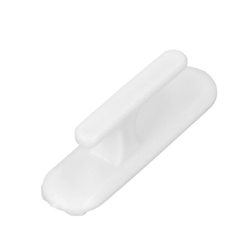 8Pcs Wall Self Adhesive Curtain Hooks White Reusable Plastic Curtain