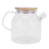 Transparent Glass Tea Pot 600ml Large Capacity Heat Resistant Water