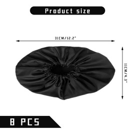 4 Pairs of Reusable Overshoes, Waterproof Cloth Shoe Covers, Non-slip Thickened Shoe Covers On Rainy Days, Machine Washable Household Dust-Proof and Anti-Fouling Black Shoe Covers.