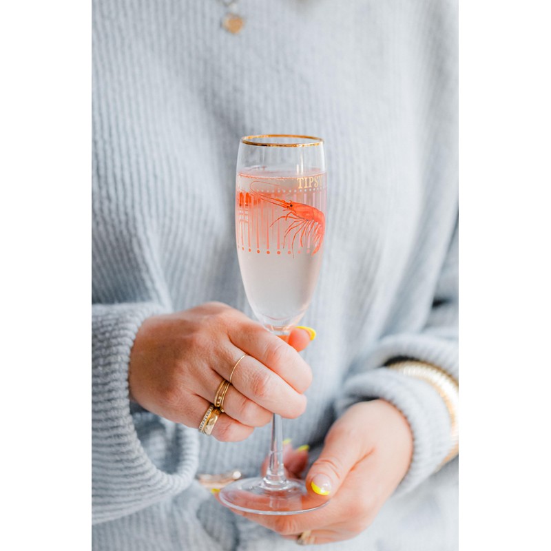YVONNE ELLEN Glass Collection, Wine, Champagne, Gin (Shrimp Flute)