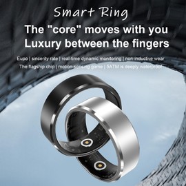 Smartring Smart Ring Android iOS Fitness Ring Tracker Smart Rings for Men Women Heart Rate Monitor Pedometer Sleep Tracker Smart Ring Silver Gold Activity Tracker Ring Fitness Tracker