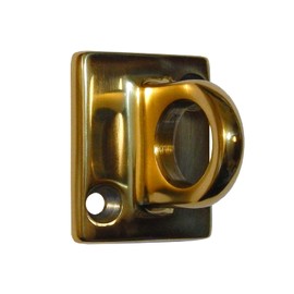 Rope Stanchion Decorative Stainless Steel Wall Plate Holder, CROWD CONTROL CENTER (Gold)