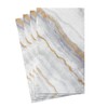 Caspari Marble Paper Guest Towel Napkins in Grey, Two Packs