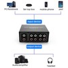 Dovhmoh 4-Way Two-Way Stereo Audio Switch, 4-in-1 or 4-in-1 L/R