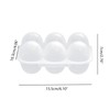MONOJLY Dustproof Egg Boxes with 6 Compartments with Lids Keep