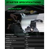 SZKAIDAG Starter Motor fits for:-Honda Accord 2.4L 2013-2017, Civic 2.0L