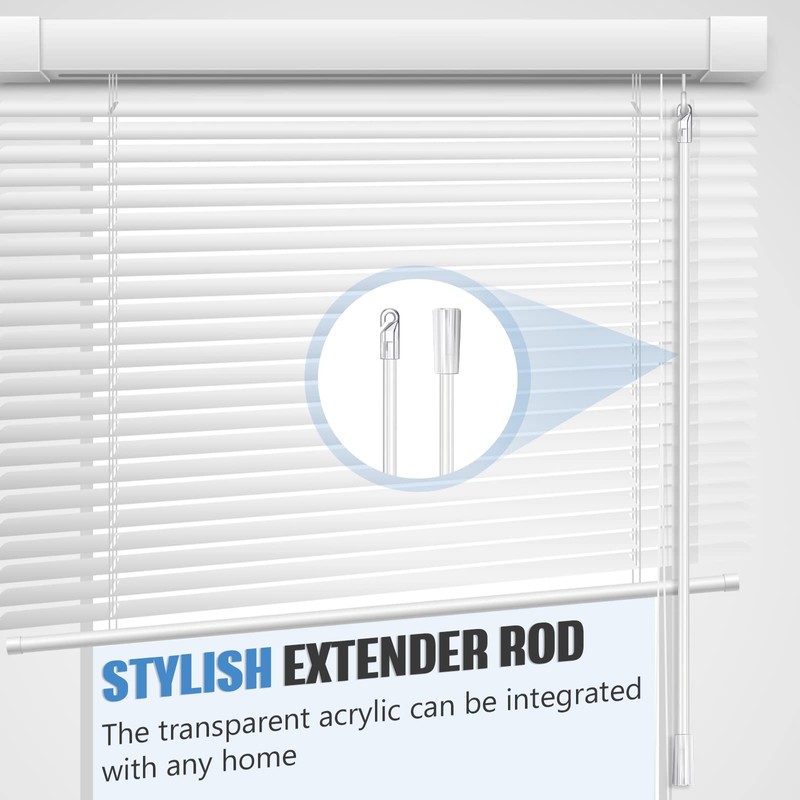 2 Pieces Blind Wand Vertical Blinds Replacement Parts Blind Stick