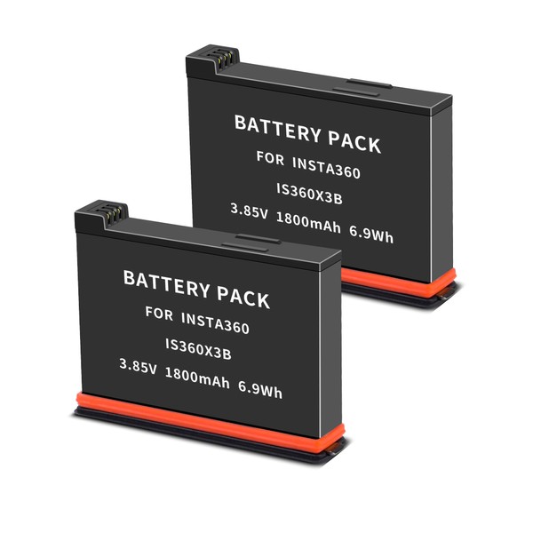 SUGUBU 2 Pack for Insta360 X3 Replacement Battery, Compatible with