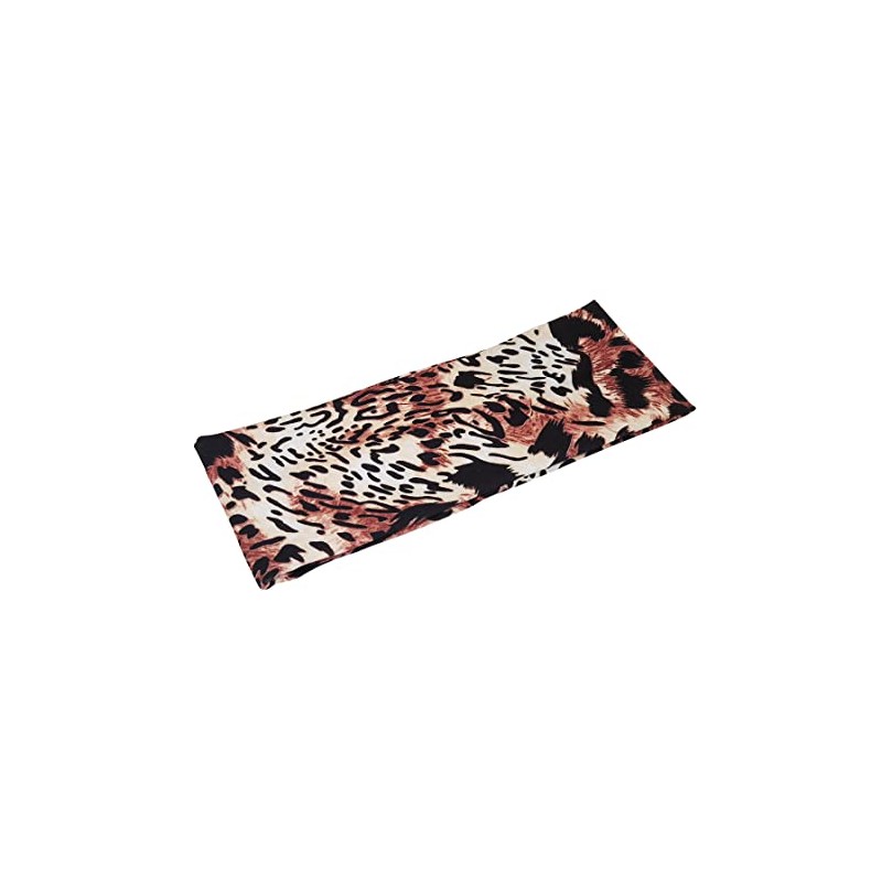 Leopard Headband Animal Print Hair Tie Brown Elasticated Sweatband Stretch