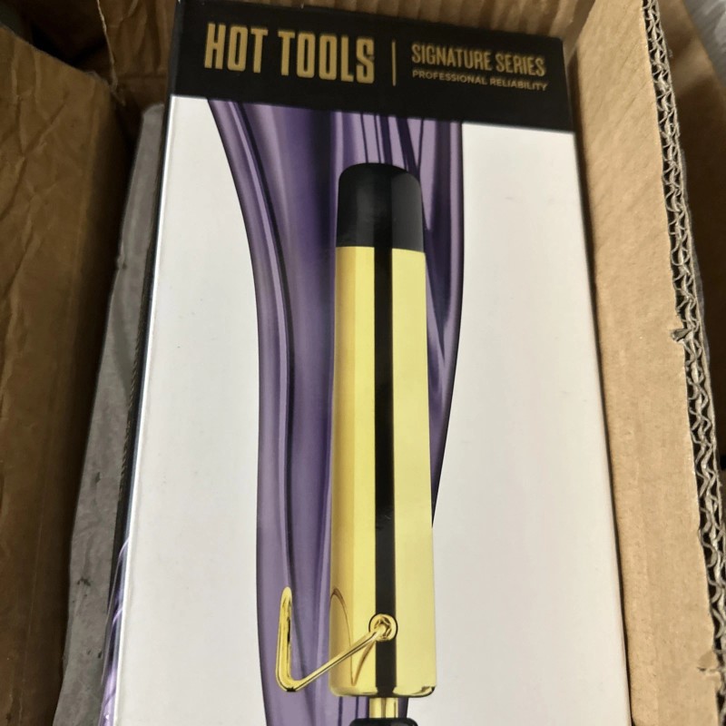 HOT TOOLS Pro Signature Flipperless Gold Curling Wand 1-1/4 Inch