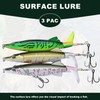 TABKSOLA Whopper Plopper, 13cm/16g Surface Bait with Propeller Tail for