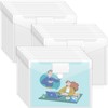 Sooez 24 Pack Plastic Envelopes Poly Envelopes, Clear Document Folders