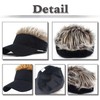 White Fang CZ775 Men's Wig, Cap, Solid, Outdoor, Fashionable, Headwear,