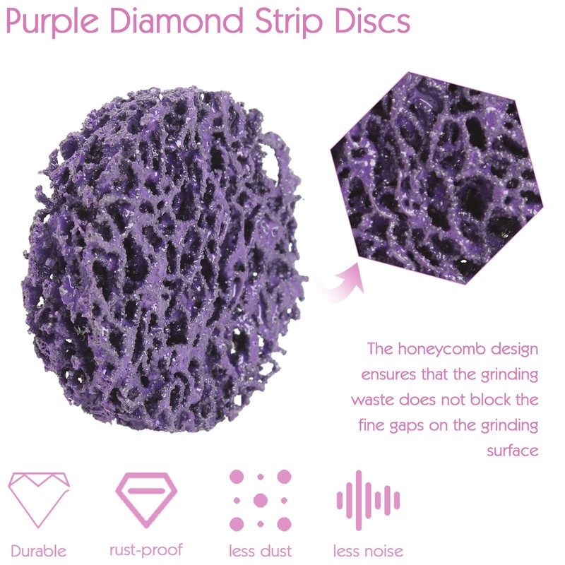 Pack of 15 CSD Disc Sanding Disc, 2 Inch Purple
