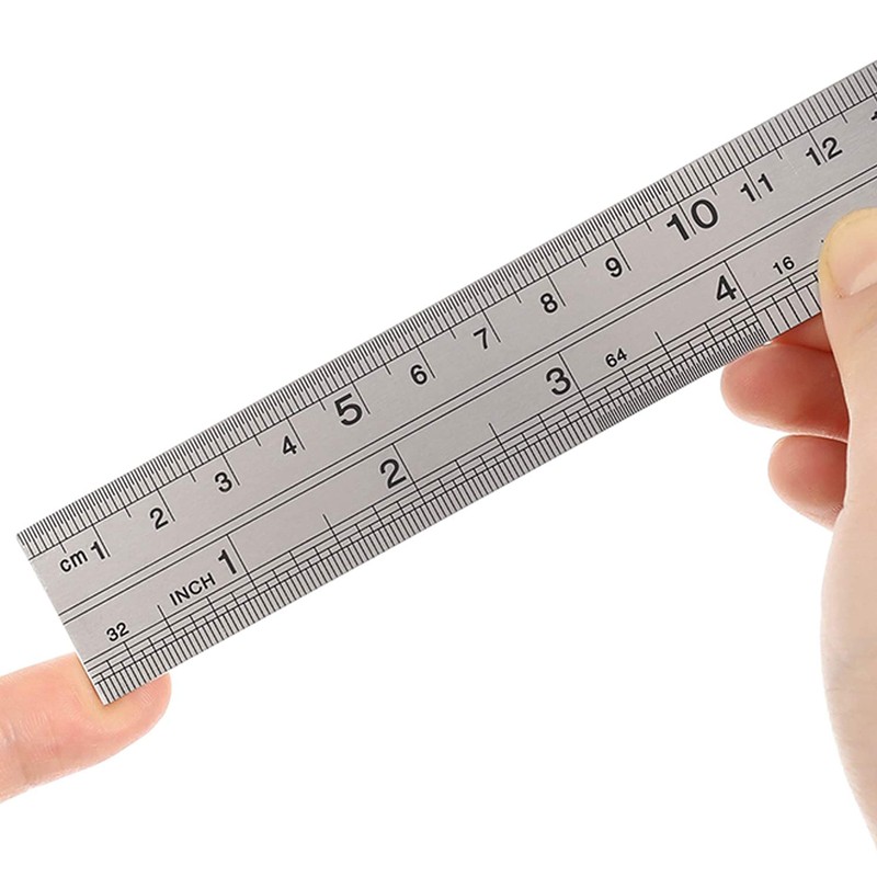 KEWAYO Metal Ruler Set, Machinist Ruler Kit，Straight Edge Measuring Tool,