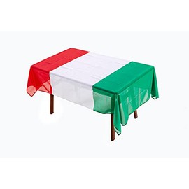 MSFHHA Rectangular Tablecloth Italy Italian Flag Tablecloth Fade-Resistant Washable National Flag Tablecloth, Suitable for Kitchen Dining Family Gatherings and Outdoor Events,59 Inches * 83 Inches.