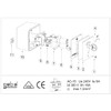 geba MSC-APZ 1-2T/1 Surface-Mounted Aluminium Key Switch Key Switch with