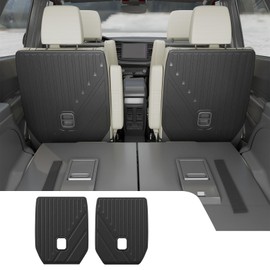 Dattumar Back Seat Cover Compatible with 2016-2024 2025 Dodge Durango 6-Seater Back Seat Cover Protector All Weather Kick Mats 2024 Durango Accessories (2nd Row Backrest Mats)