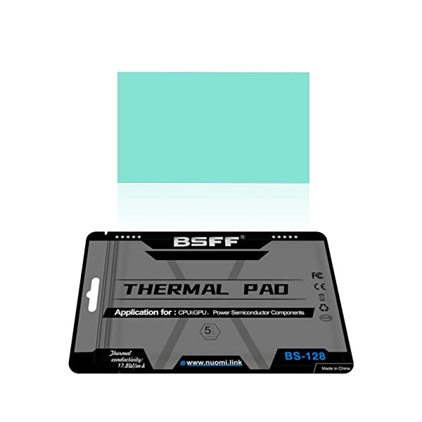 BSFF Thermal Pad, Thermalright Silicone Thermal Pads 80x40x1.5mm, for Laptop