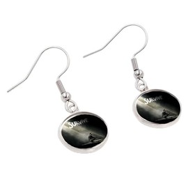 Living Dead Vol I Drop Dangle Earring, Silver