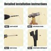 Sword Holder Wall Mount 2-Tier Hook Katana Holder Adjustable Display