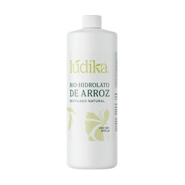 Hidrolato de Arroz Integral 500 ml | Tónico Facial Iluminador y Calmante | Oryza Sativa Bran Water 100% Botánico | pH 3-5