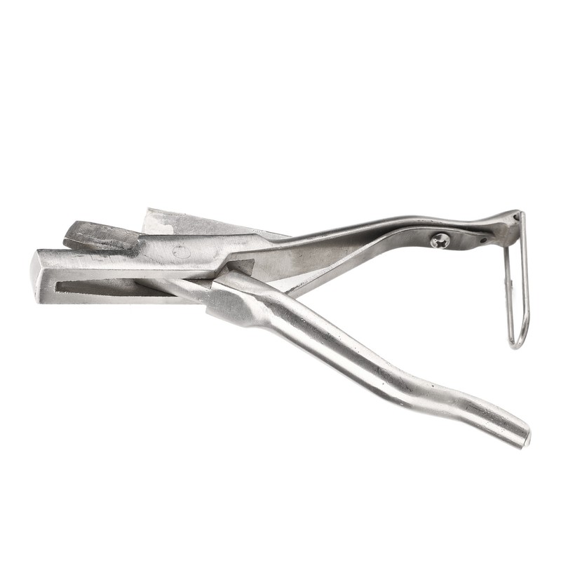 Pig Ear Tag Plier Stainless Steel Animal Ear Notcher with