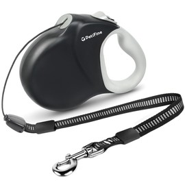 PetiFine Retractable Dog Leash,30 FT Heavy Duty Dog Walking Leash for Medium Large Dogs up to 110 lbs, Upgraded No Tangle Long Retractable Dog Lead