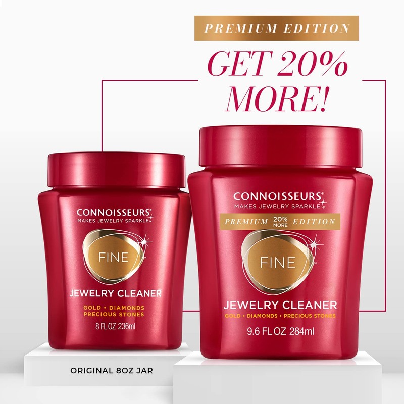 Connoisseurs Premium Edition Fine Jewelry Cleaner Solution for Gold, Diamonds,