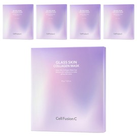 Cellfusionc Glass Skin Collagen Mask, 5 Packs, 5-Pack / 셀퓨전씨 글래스 스킨 콜라겐 마스크, 5개, 5개입