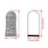 Grey, Finger Cots Cut Resistant Protection, 10 Pieces Reusable Finger