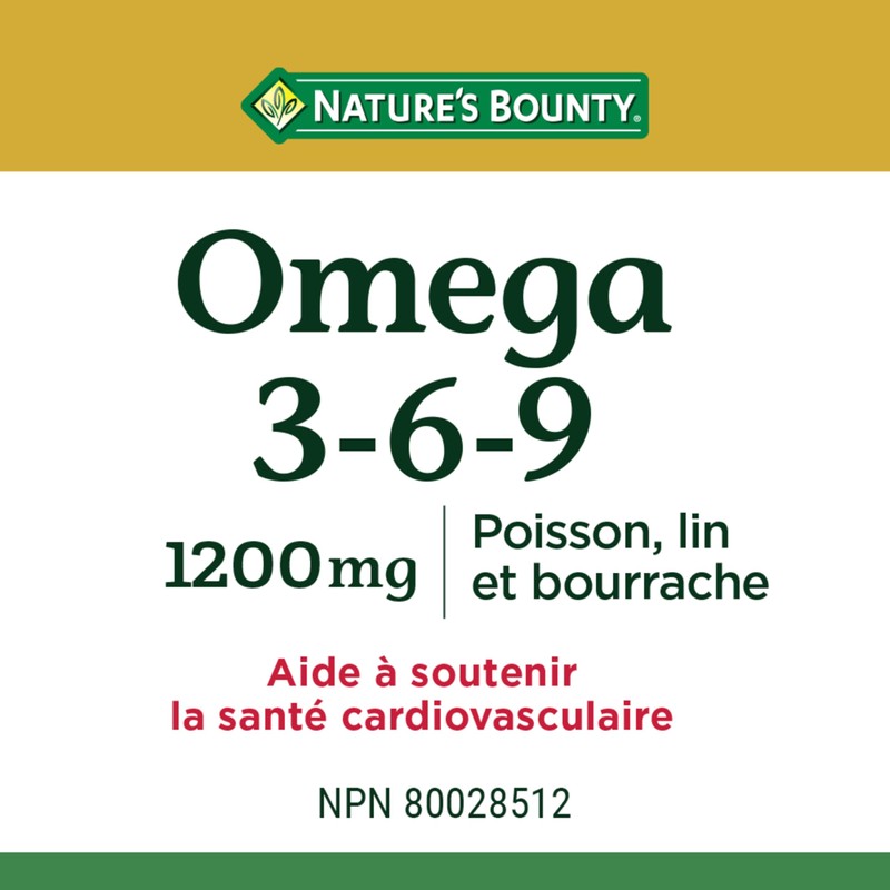 Nature's Bounty Omega-3-6-9 1200mg 200 count