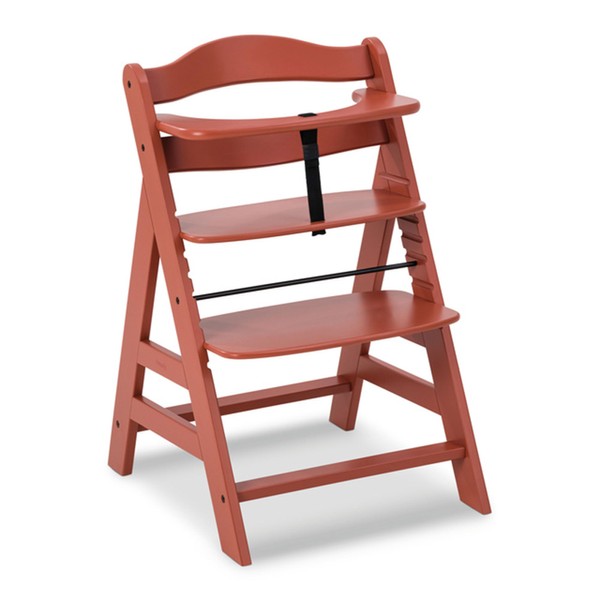 hauck Alpha+ Grow Along Solid Beechwood Highchair with Adjustable Seat,