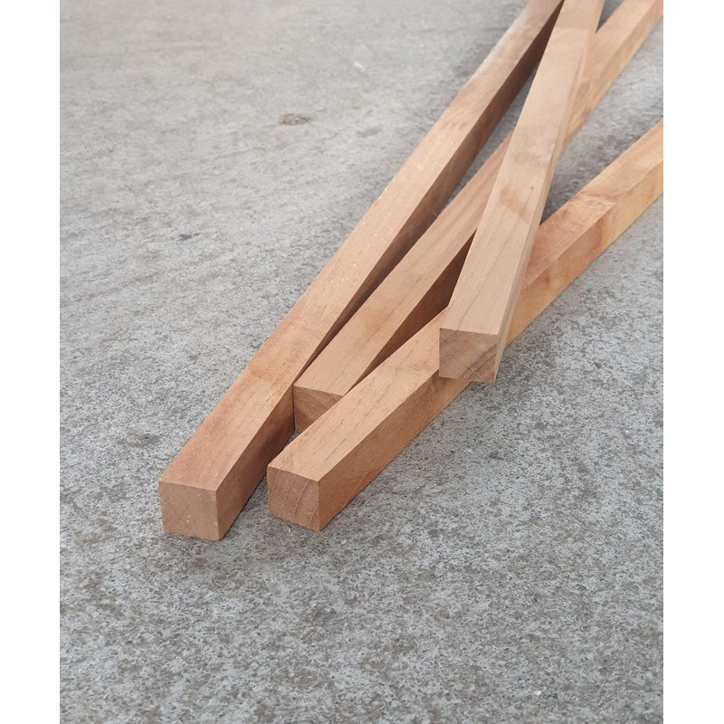 BioMaderas Teak Wood Stick Wedge-jointed FSC 100% 40 mm Width,